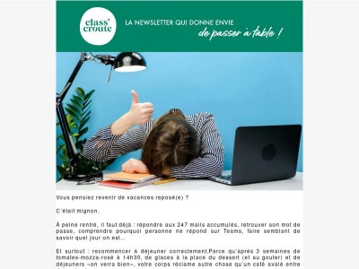 Fatigué dès la rentrée ? C'est normal !