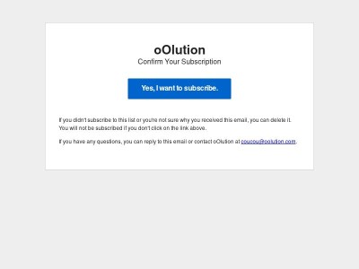 Confirm Your Subscription