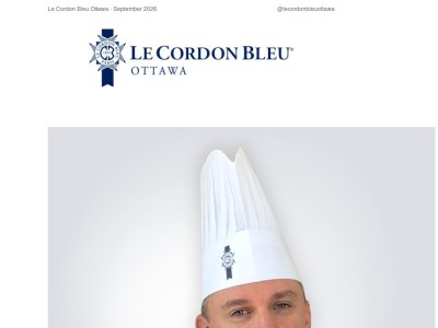 Welcoming the Best Craftsman of France (M.O.F.) to Le Cordon Bleu Ottawa