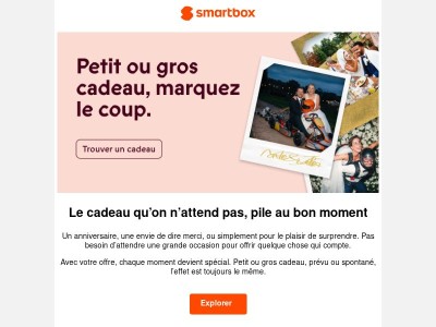 Un cadeau pour chaque moment 🎁