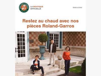 Bravez la météo avec Roland-Garros