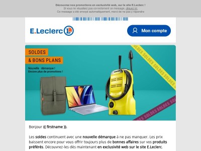 SOLDES Nouvelle démarque : encore plus de bonnes affaires !