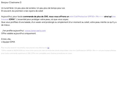 Un lundi au soleil… et un cadeau ☀️