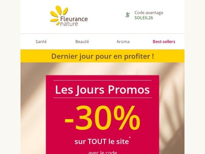 Votre code sera désactivé ce soir