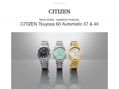 2026 - 10 CITIZEN Tsuyosa Automatic 37 & 40