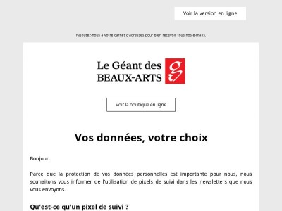 Vos données, votre choix