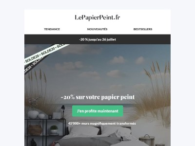 🔥 La 2ᵉ démarque est arrivée : -20% avec SOLDE20