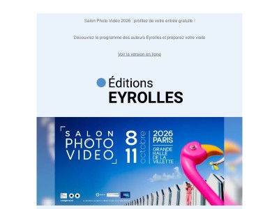 Salon Photo Vidéo 2026 : profitez de votre entrée gratuite !