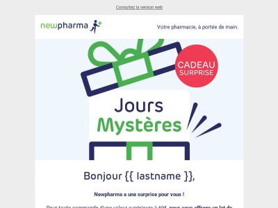 Jours Mystères chez Newpharma !
