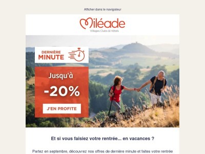 -20% sur votre séjour en septembre 🌄