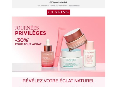 💕 JOURNÉES PRIVILÈGES :  Offrez un nouveau souffle à votre peau !