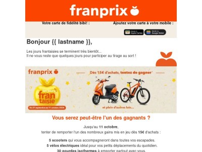 🎁​{{ lastname }}, encore quelques jours pour tenter votre chance !