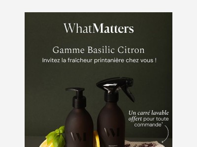 Nouvelle gamme Basilic Citron : le printemps avant l'heure  🍋🍃