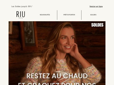 Restez au chaud et craquez pour nos soldes en ligne