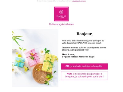 Votez pour votre cadeau préféré 🎁