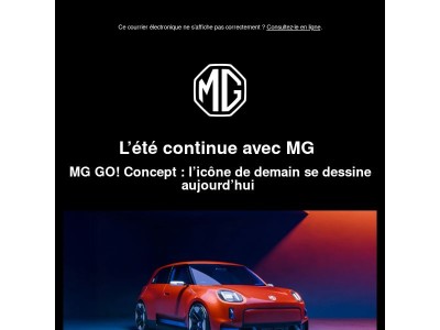 L’été continue avec MG ☀️