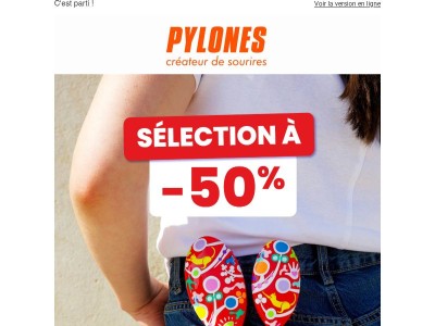 Notre sélection à -50 % 