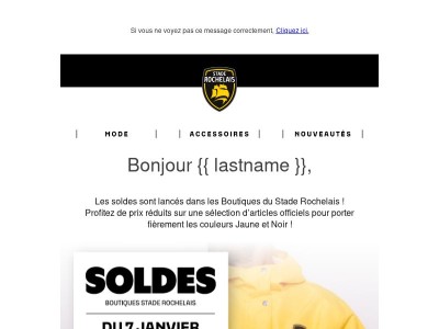 Les Soldes en Jaune et Noir !