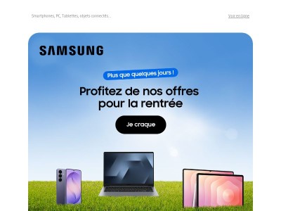 Derniers jours : bons plans de la rentrée !