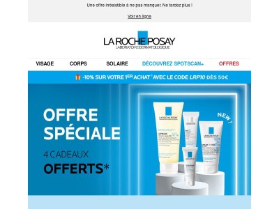 🎁 C'est la fête des cadeaux : 4 surprises dès 70€ d'achat !