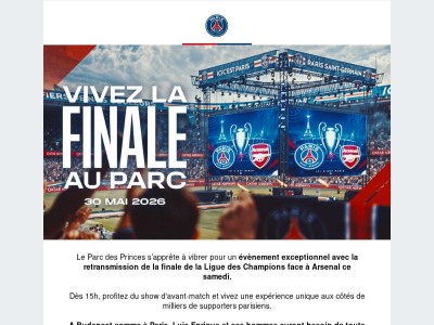 Vivez PSG-Arsenal au Parc des Princes !