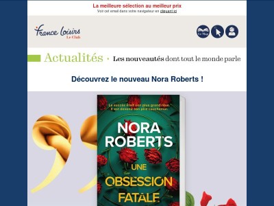 Nora Roberts est de retour !
