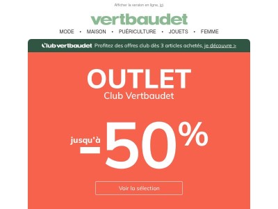 🔴 OUTLET jusqu'à -50%