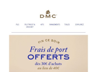 Dernière chance pour la livraison gratuite ⏰