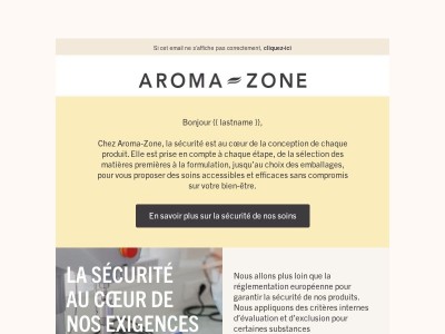 Votre sécurité, notre priorité