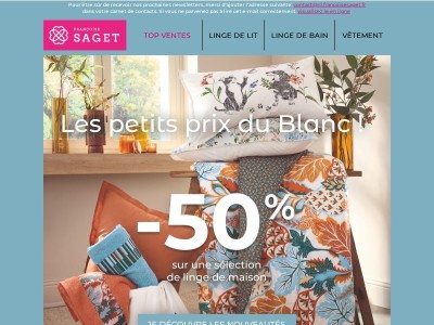 🤍 Le Blanc de la rentrée est lancé : jusqu’à -50% !
