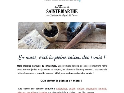 En mars, c'est la pleine saison des semis 🌱