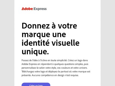 Créez des logos gratuitement avec Adobe Express