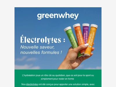 Électrolytes 2.0 : nouvelle formule + nouveau goût 🥭