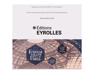 Festival du Livre de Paris 2026 : on vous attend !