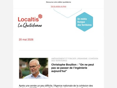 Actualités Localtis du jeudi 21 mai 2026