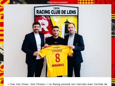 Yacine Titraoui est Lensois 🔴🟡