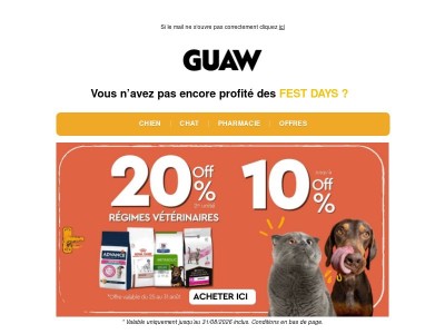 -10 % sur ses favoris ! 🎉 Profitez pleinement des FEST DAYS