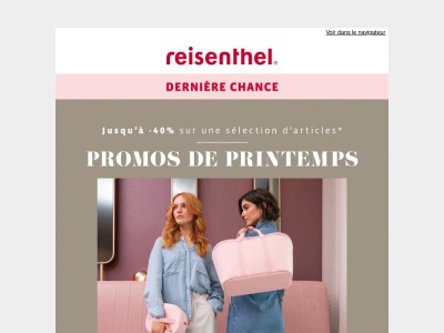 DERNIÈRE CHANCE : promos de printemps ⏳