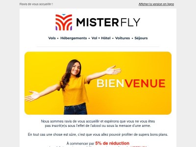 Bienvenue chez MisterFly