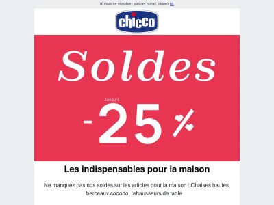 Jusqu'à -25% sur les berceaux, chaises hautes... 🏠