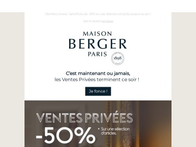 Dernier jour pour les Ventes Privées ! 😱