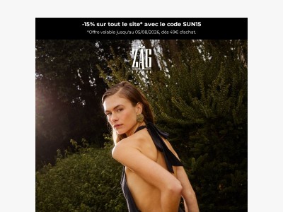 Profitez vite de -15% sur tout le site