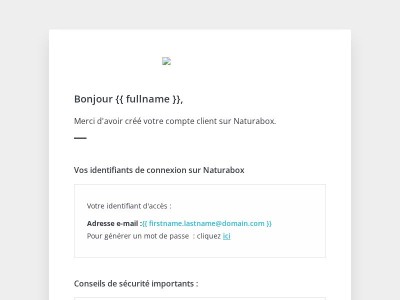 [Naturabox] Bienvenue !