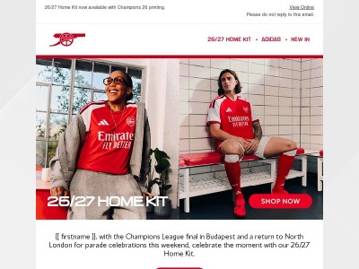 Parade Ready: 26/27 Home Kit