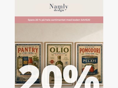 🖼️ Spara 20% rabatt på allt!