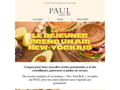 ✨ Nouveauté chez PAUL : découvrez nos rolls