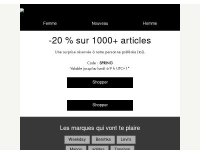 -20 % sur 1000+ articles