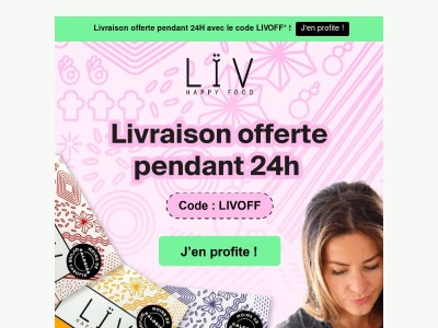 ⚡ OFFRE FLASH (24h) : La livraison est offerte !