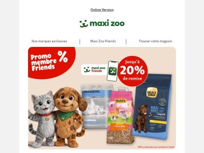 Derniers jours pour gâter votre animal avec les Promos Friends !