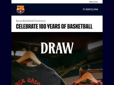 Celebrate 100 years of Barça basketball. Register now and enter the draw